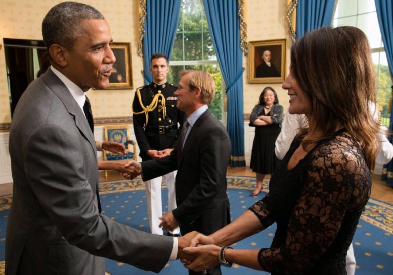 Nadia Comăneci And Barack Obama