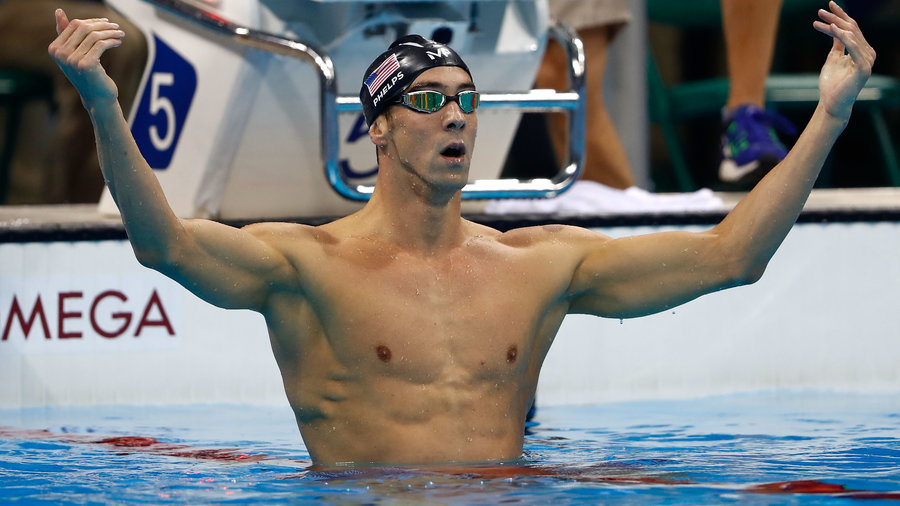 Michael Phelps Swimming