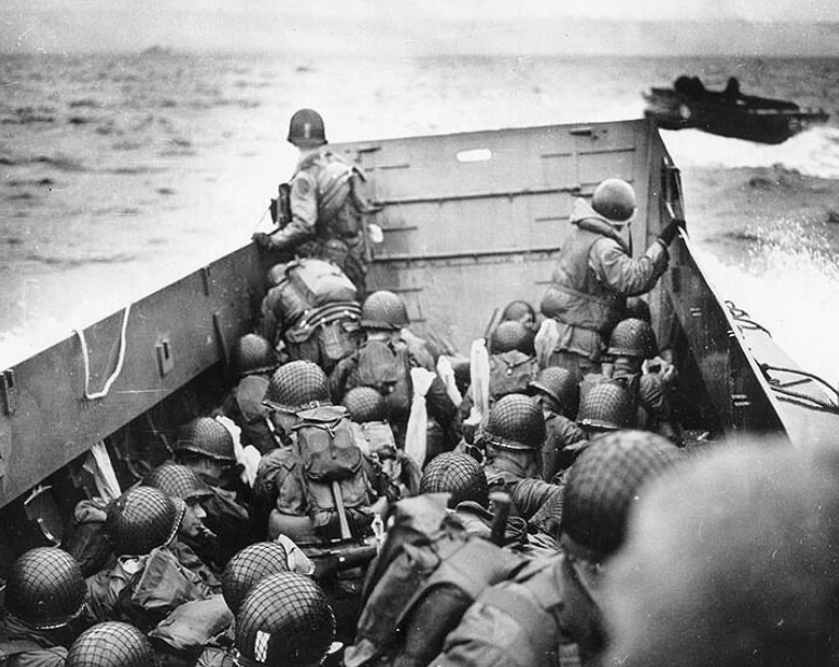 Approaching Omaha Beach