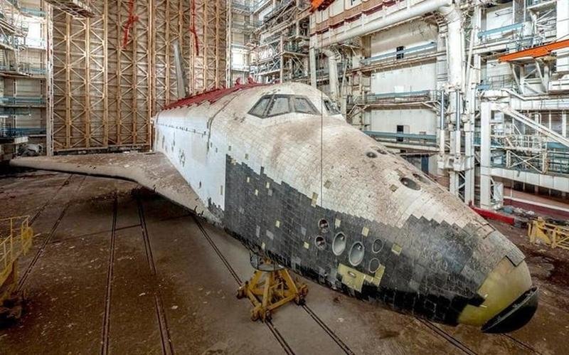 Space Shuttle At The Baikonur Cosmodrome 