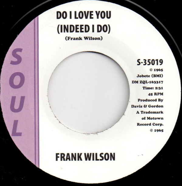 Frank Wilson ‘Do I Love You (Indeed I Do)’