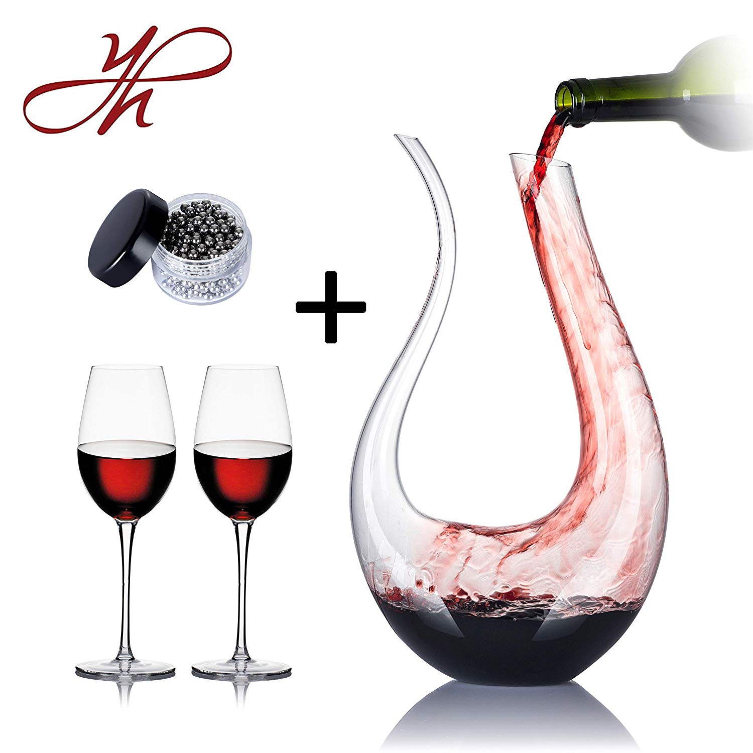 YouYah Swan Wine Decanter