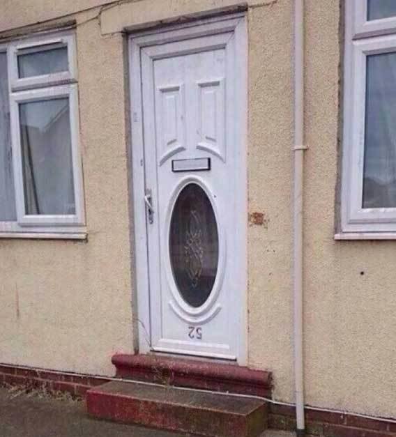 A Door That Has Been Installed Upside Down