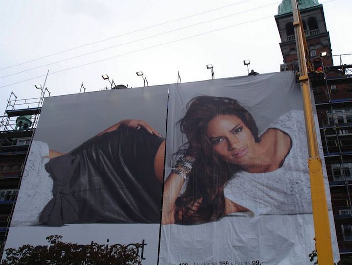 Woman On Billboard