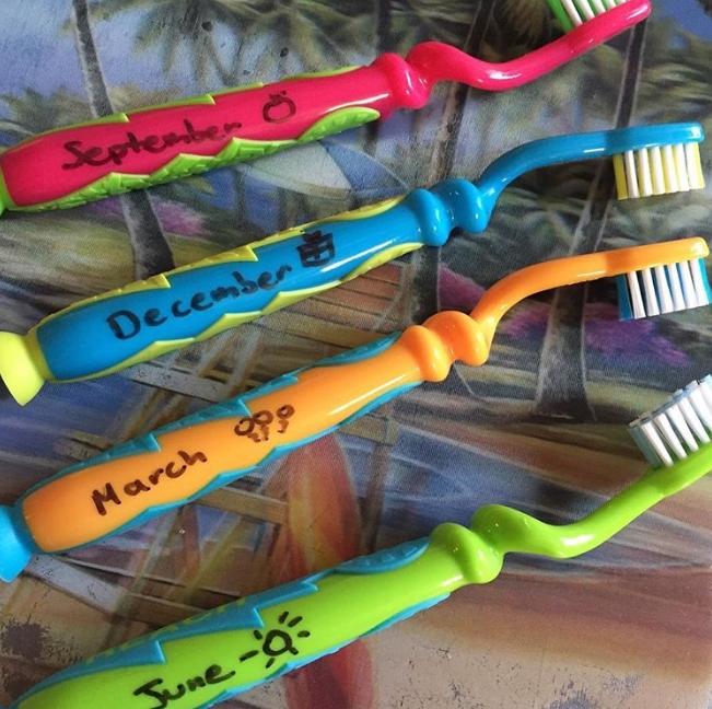 Label Your Toothbrushes