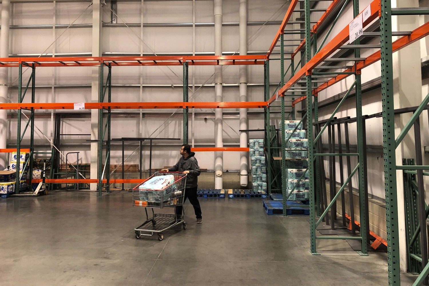 Empty Shelves At Costco