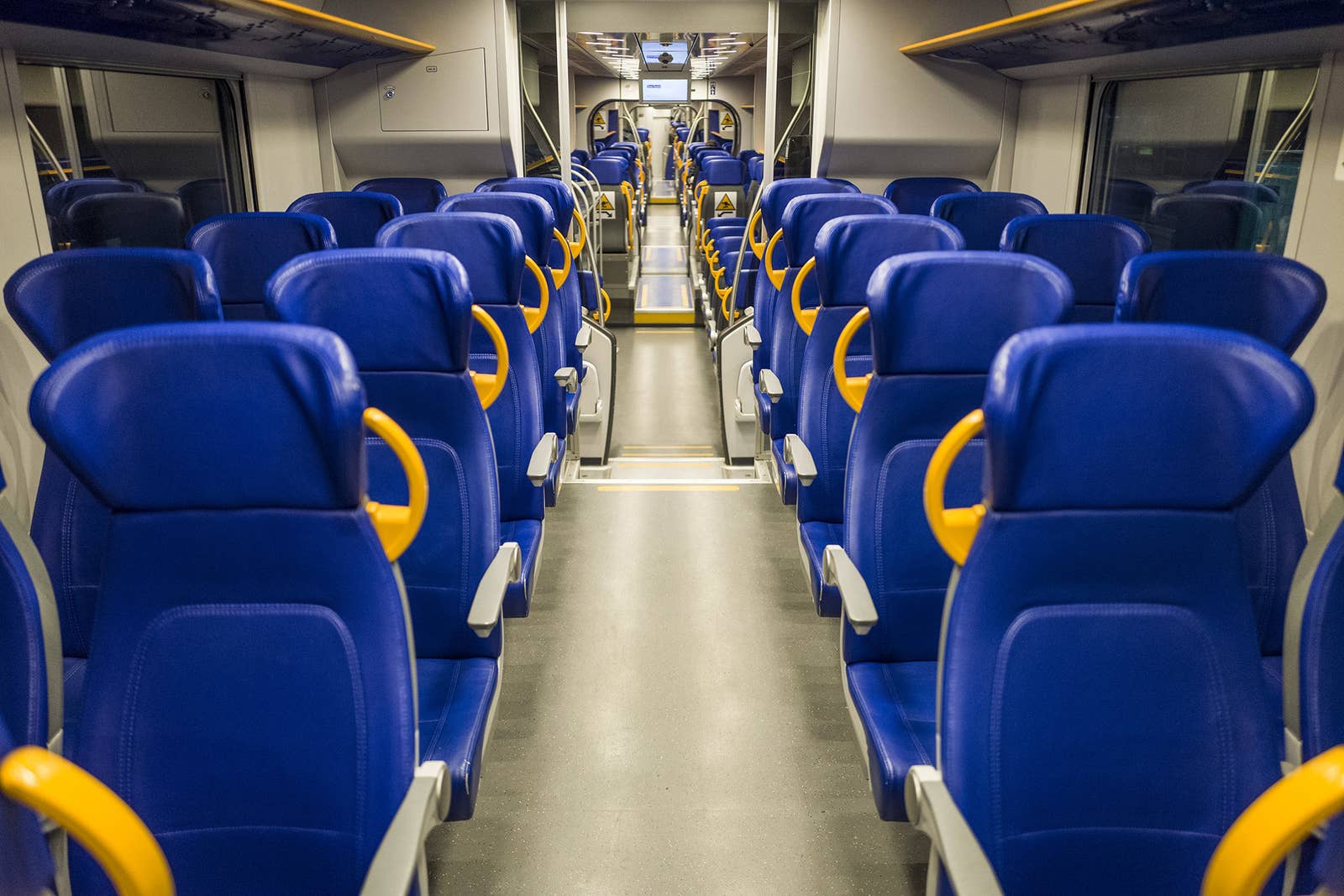 Empty Train In Termini Station, Rome, Italy