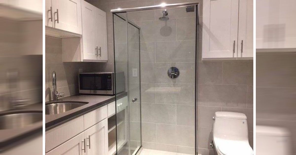 A Shower In The Kitchen, Why Not?