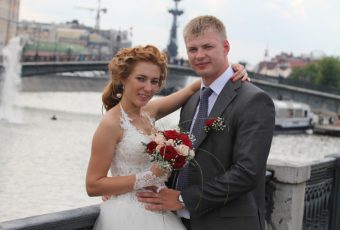 Moscow,,Russia, ,July,12,,2013:,Stylish,Wedding,Couple