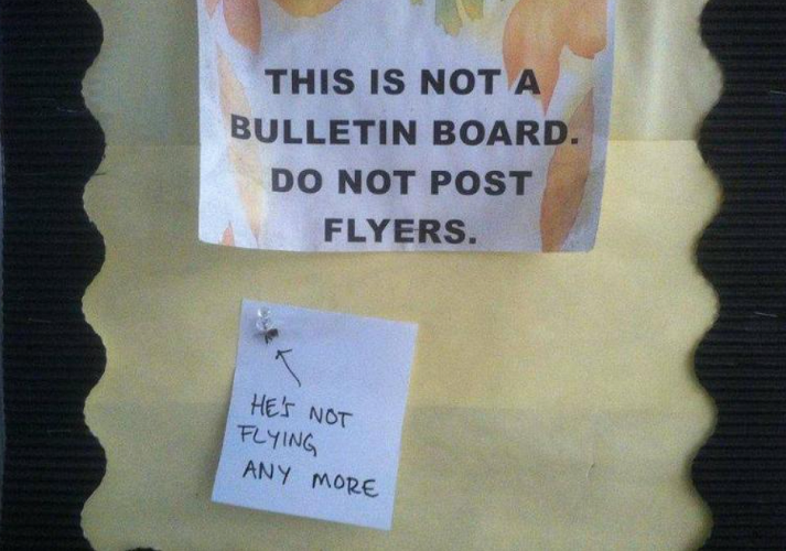 No Flyers Allowed