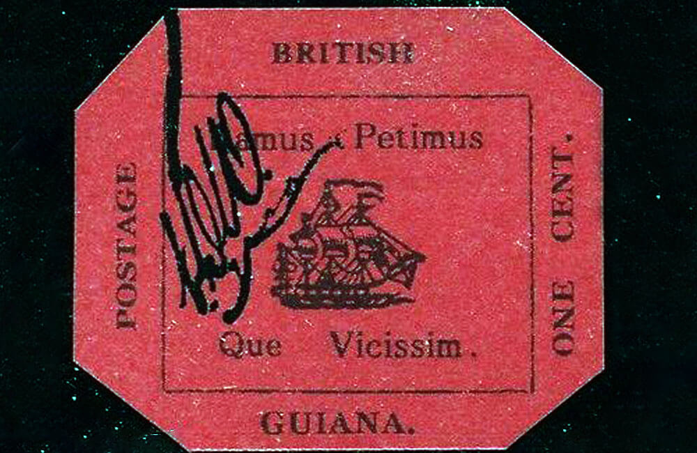 1856 Magenta Stamp 