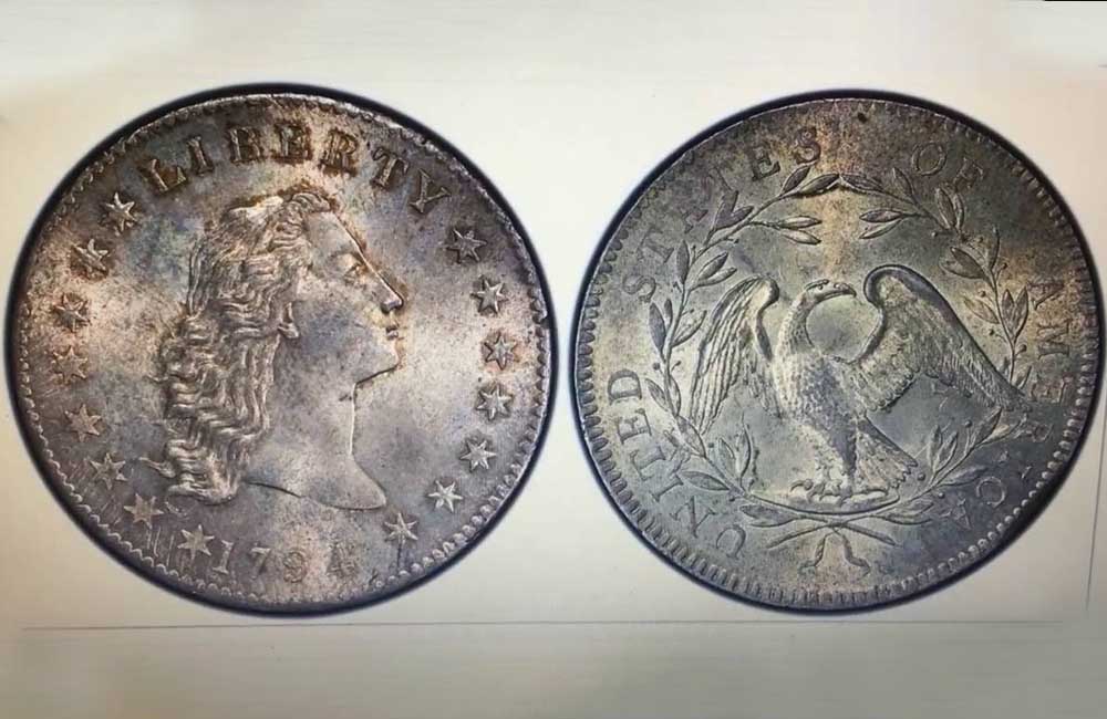 Flowing Hair Silver and Copper Dollar