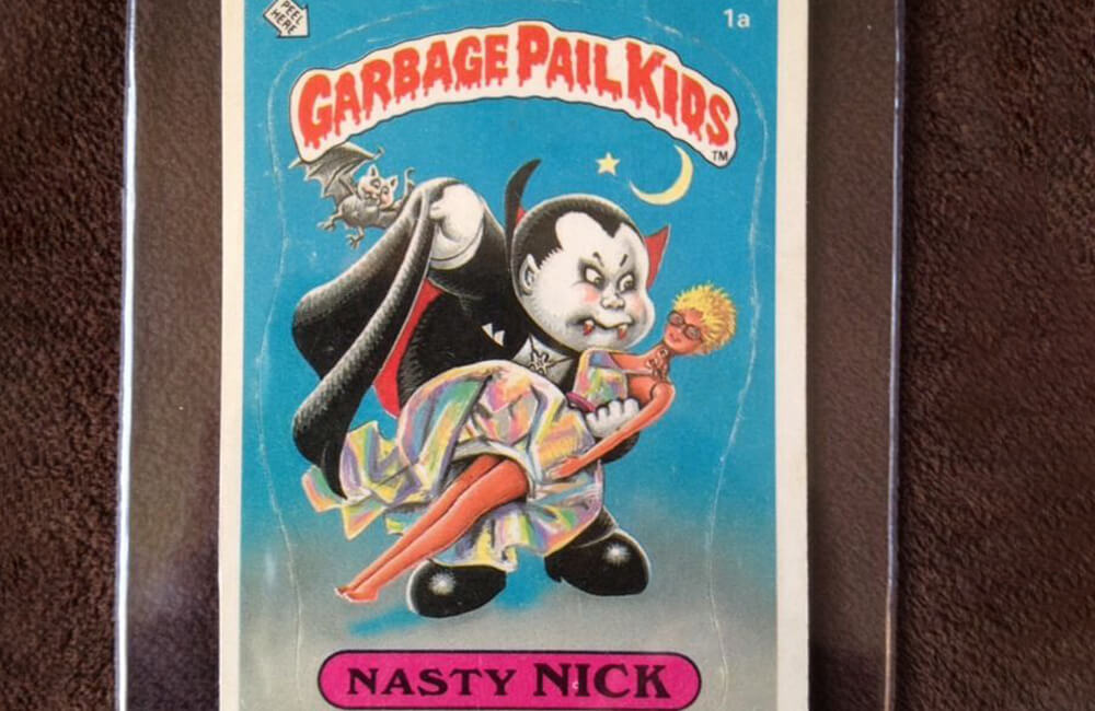 Garbage Pail Kid with Nasty Nick